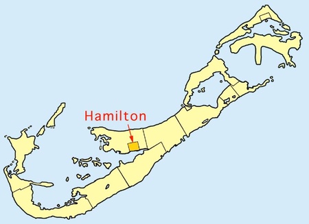 Location of Hamilton City