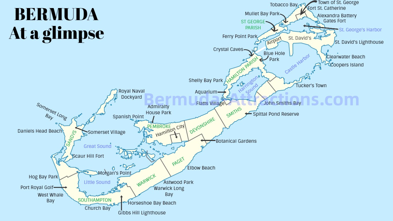 Horseshoe Bay Bermuda Map