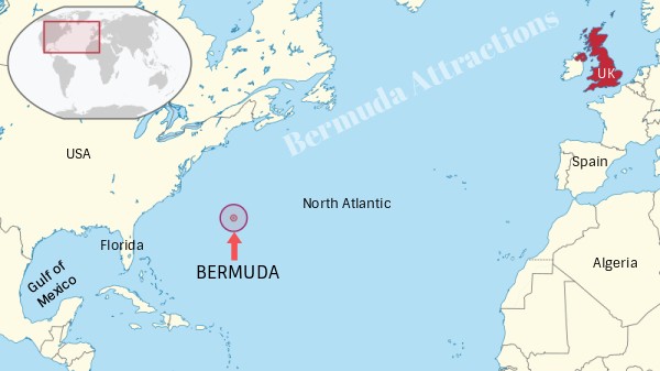 Bermuda Location On Map Where is Bermuda located?
